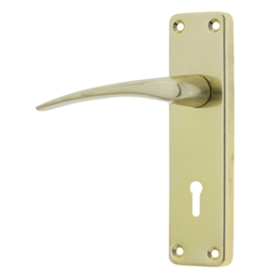 M5I11 - 2 Lever Lockset 6" Al Gold